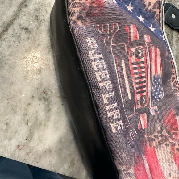 JEEP LIFE HANDBAG CROSSBODY shoulder bag sublimation panels hand made - Picture 4 of 12